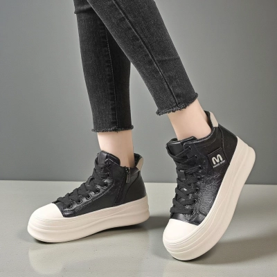 Ботинки женские демисезонные Paolo Moro натуральная кожа черные YR310-2