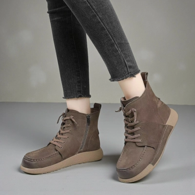 Ботинки женские демисезонные Paolo Moro натуральная кожа коричневые YR240-4