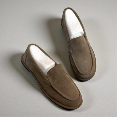 Лоферы женские Dino Albat натуральная замша капучино D6252-18P