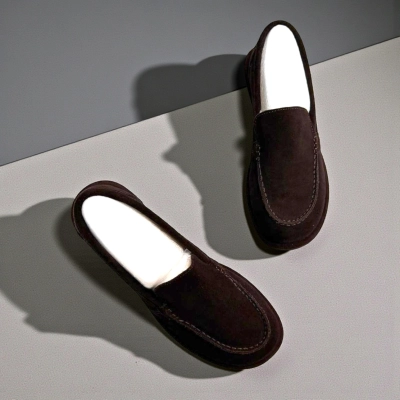 Лоферы женские Dino Albat натуральная замша шоколадные D6252-20P