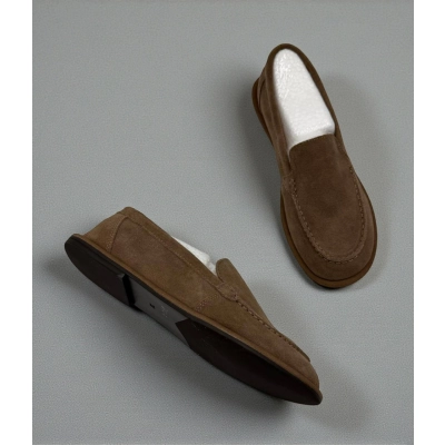 Лоферы женские Dino Albat натуральная замша коричневые D6252-5P