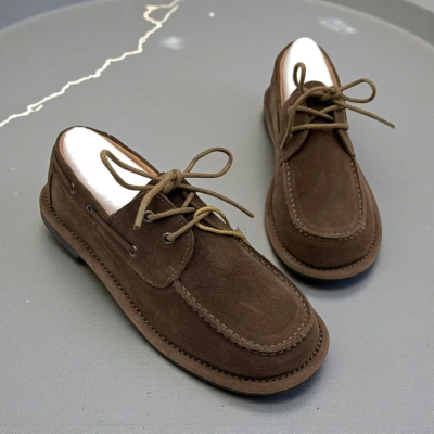 Лоферы женские Dino Albat натуральная замша коричневые D6231-5P