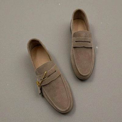 Лоферы женские Dino Albat натуральная замша капучино D6221-4