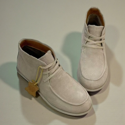 Ботинки женские Dino Albat натуральная замша бежевые E6263-2P