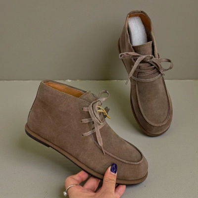 Ботинки женские Dino Albat натуральная замша коричневые E6263-5P