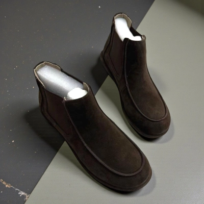 Ботинки женские челси Dino Albat натуральная замша шоколадные E6266-8P