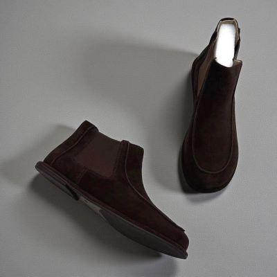 Ботинки женские челси Dino Albat натуральная замша шоколадные E6266-20P