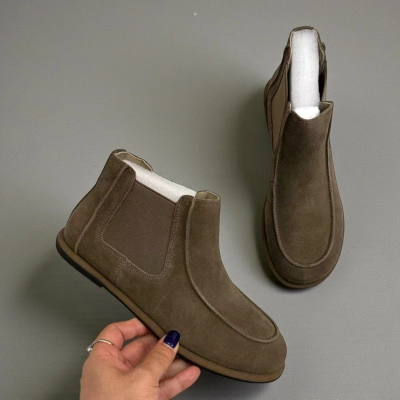 Ботинки женские челси Dino Albat натуральная замша коричневые E6266-5P