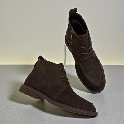 Ботинки женские Dino Albat натуральная замша шоколадные E5258-16P