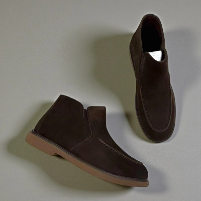 Ботинки женские Dino Albat натуральная замша шоколадные E8126-58P