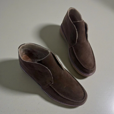 Ботинки женские Dino Albat натуральная замша шоколадные E6199-8P