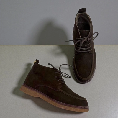 Ботинки женские Dino Albat натуральная замша шоколадные E6261-8P