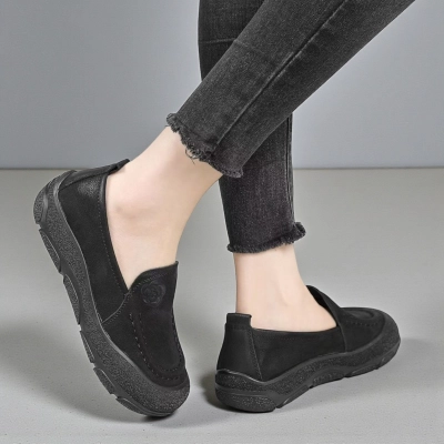 Полуботинки женские Paolo Moro натуральная кожа черные YD242-4