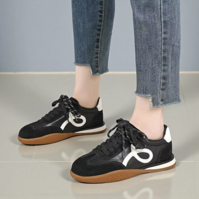 Кроссовки женские Paolo Moro натуральная кожа с замшей черные YD289-3 Кроссовки женские Paolo Moro натуральная кожа с замшей черные YD289-3