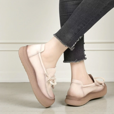 Полуботинки женские Paolo Moro натуральная кожа бежевые YD006-4