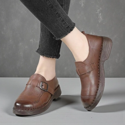 Полуботинки женские Paolo Moro натуральная кожа шоколадные YD135-2