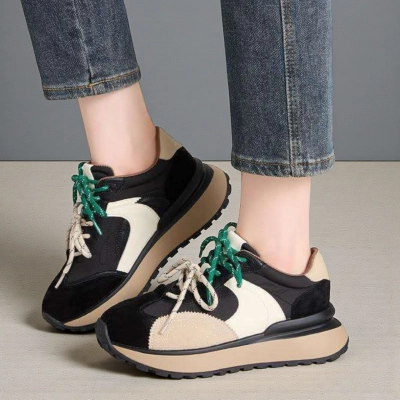 Кроссовки женские Paolo Moro натуральная замша и текстиль черные D023-2