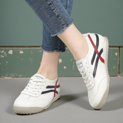 Кроссовки женские Paolo Moro натуральная кожа белые YD146-1