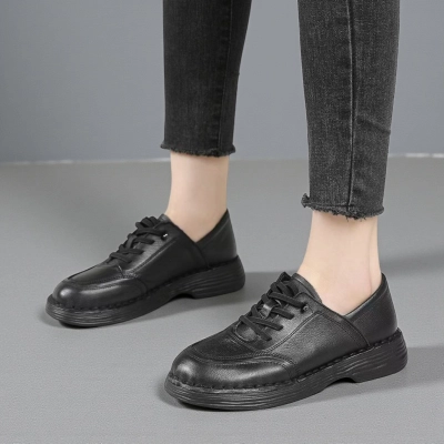 Полуботинки женские Paolo Moro натуральная кожа черные YD136-1