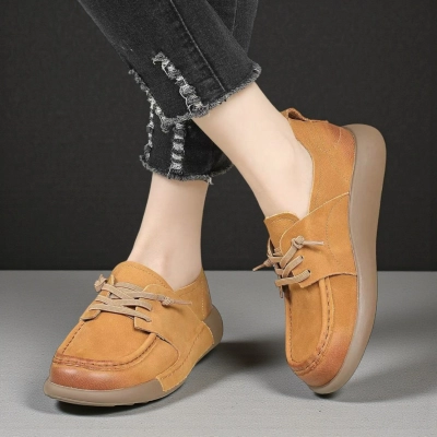 Полуботинки женские Paolo Moro натуральная кожа рыжие D019-7