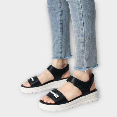 Сандалии женские CARDICIANA натуральная кожа черные BL536-3