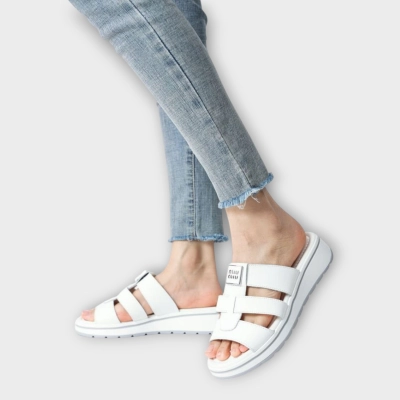 Сабо женские CARDICIANA натуральная кожа белые BL538-1