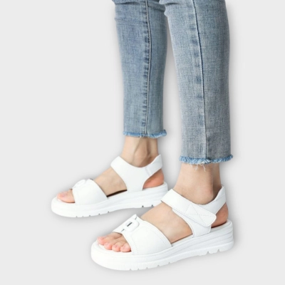 Сандалии женские CARDICIANA натуральная кожа белые BL535-1