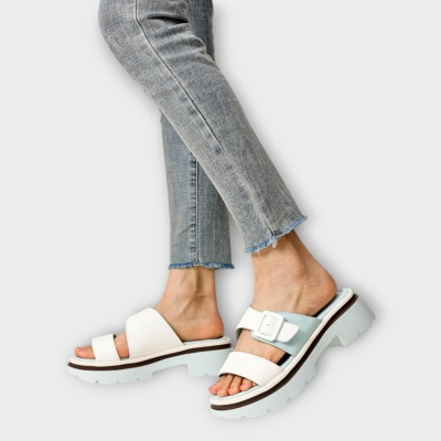 Сабо женские CARDICIANA натуральная кожа белые B363-5