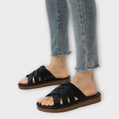 Сабо женские CARDICIANA натуральная кожа черные BL520-3