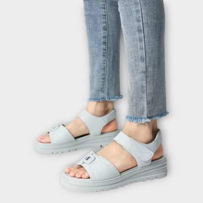 Сандалии женские CARDICIANA натуральная кожа серые BL535-7