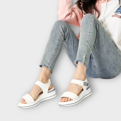 Сандалии женские CARDICIANA натуральная кожа белые Y169-1