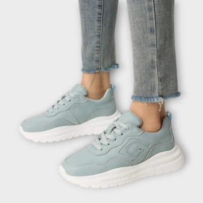 Кроссовки женские CARDICIANA натуральная кожа серые B463-5