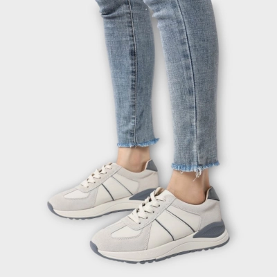 Кроссовки женские CARDICIANA натуральная кожа бежевые B580-2