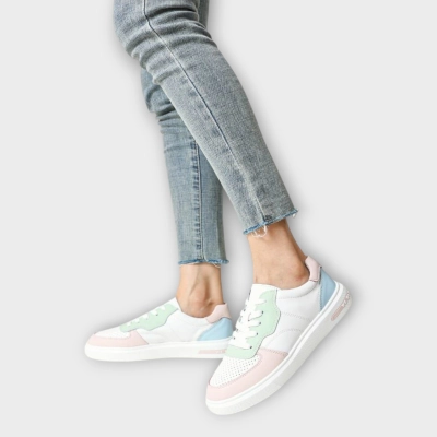 Кроссовки женские летние CARDICIANA натуральная кожа белые B184-3