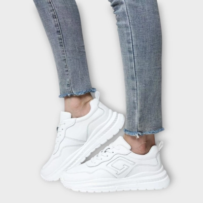 Кроссовки женские CARDICIANA натуральная кожа белые B463-1 Кроссовки женские CARDICIANA натуральная кожа белые B463-1