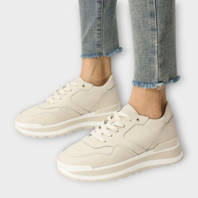 Кроссовки женские CARDICIANA натуральная кожа бежевые B450-2 Кроссовки женские CARDICIANA натуральная кожа бежевые B450-2