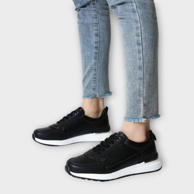 Кроссовки женские CARDICIANA натуральная кожа черные Y198-3 Кроссовки женские CARDICIANA натуральная кожа черные Y198-3