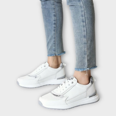 Кроссовки женские летние CARDICIANA натуральная кожа белые Y198-1 Кроссовки женские летние CARDICIANA натуральная кожа белые Y198-1