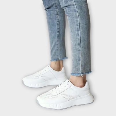 Кроссовки женские летние CARDICIANA натуральная кожа белые Y197-1 Кроссовки женские летние CARDICIANA натуральная кожа белые Y197-1