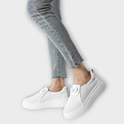 Кроссовки женские летние CARDICIANA натуральная кожа белые Y161-1 Кроссовки женские летние CARDICIANA натуральная кожа белые Y161-1