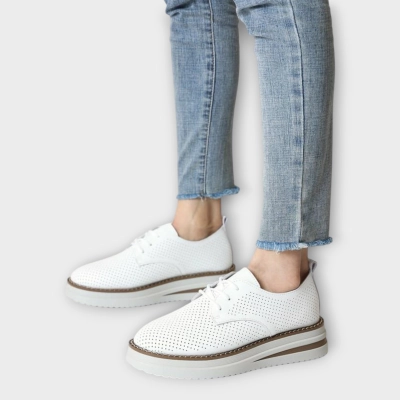 Кроссовки женские летние CARDICIANA натуральная кожа белые Y213-1 Кроссовки женские летние CARDICIANA натуральная кожа белые Y213-1