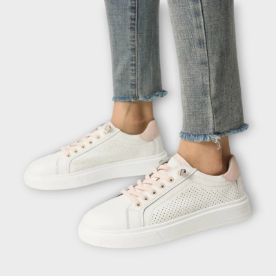 Кроссовки женские летние CARDICIANA натуральная кожа бежевые B547-6 Кроссовки женские летние CARDICIANA натуральная кожа бежевые B547-6