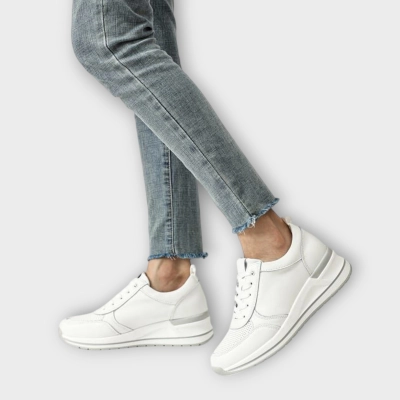 Кроссовки женские летние CARDICIANA натуральная кожа белые Y168-1 Кроссовки женские летние CARDICIANA натуральная кожа белые Y168-1