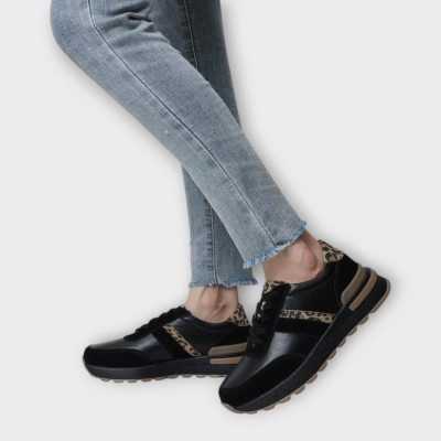 Кроссовки женские CARDICIANA натуральная кожа черные Y165-5 Кроссовки женские CARDICIANA натуральная кожа черные Y165-5