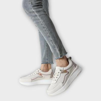 Кроссовки женские летние CARDICIANA натуральная кожа бежевые Y156-2 Кроссовки женские летние CARDICIANA натуральная кожа бежевые Y156-2