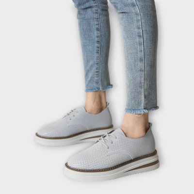 Кроссовки женские CARDICIANA натуральная кожа серые Y213-4 Кроссовки женские CARDICIANA натуральная кожа серые Y213-4