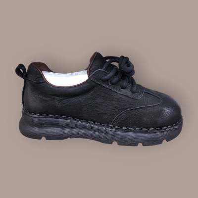 Полуботинки женские Ivva натуральная кожа черные 13281