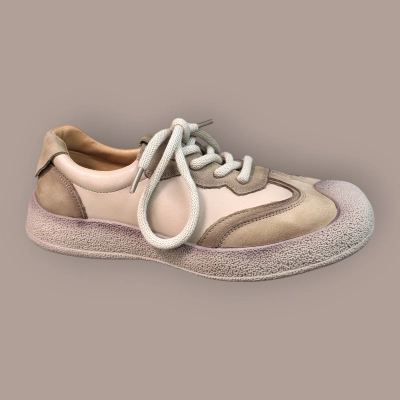 Кроссовки женские Ivva натуральная кожа бежевые 13309