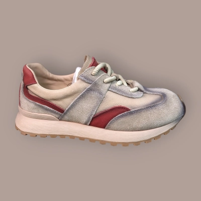 Кроссовки женские Ivva натуральная кожа бежевые 13315