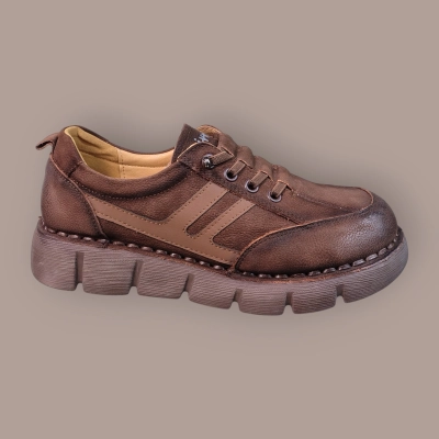 Полуботинки женские Ivva натуральная кожа шоколадные 13322